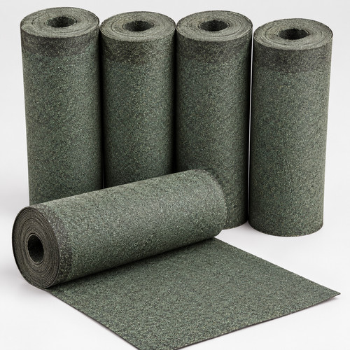 Green mineral roofing - green, felt